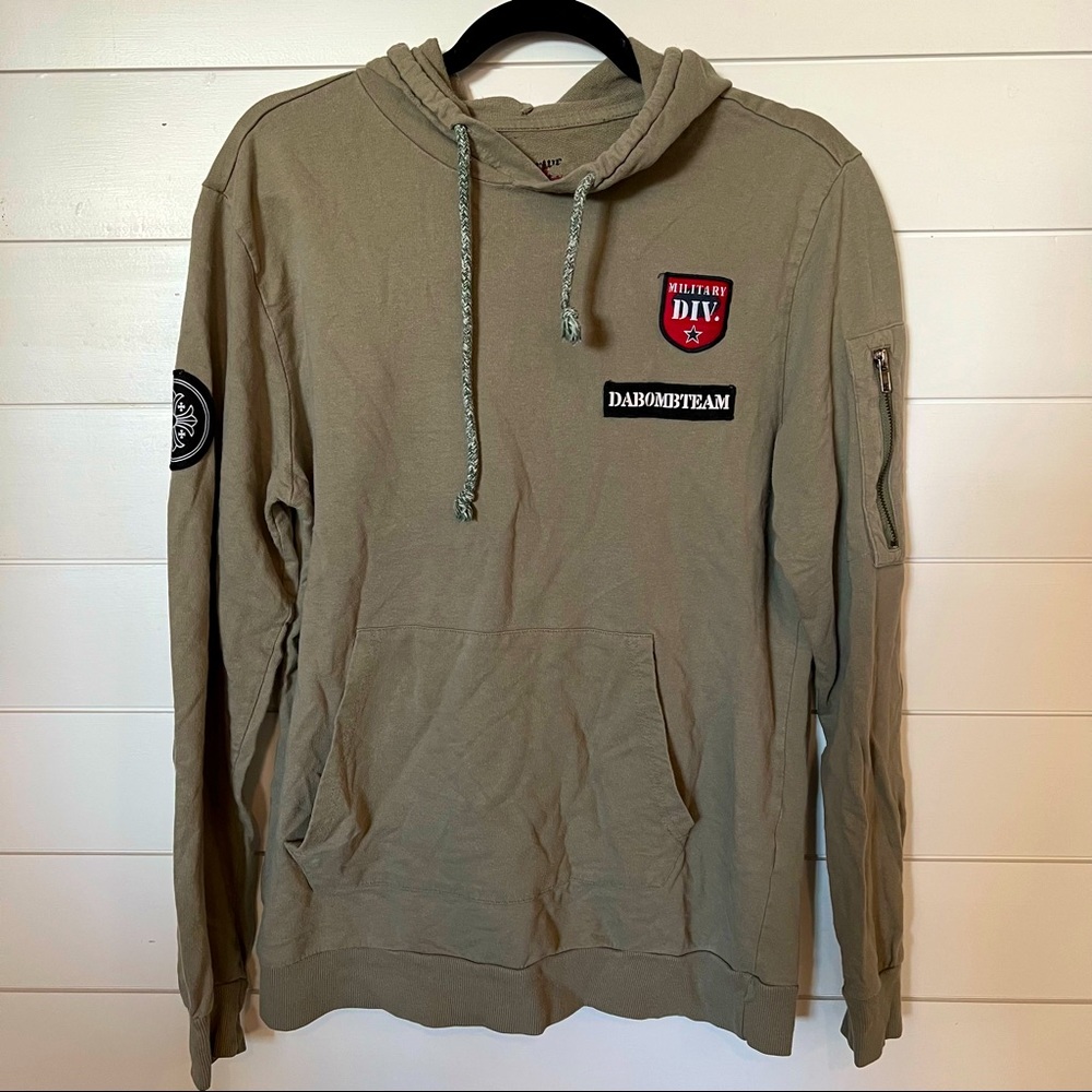 Mens Military Style Hoodie